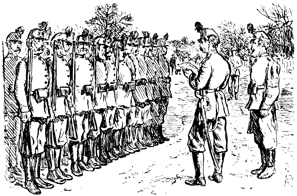 Officer taking roll call