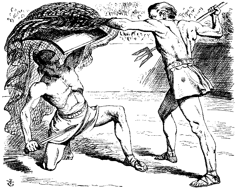 Gladiatorial battle