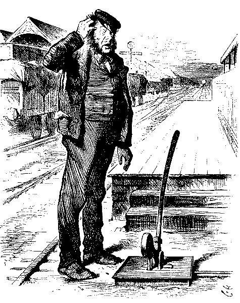 Puzzled railwayman