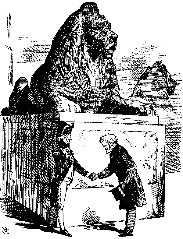 Lions in Trafalger Square
