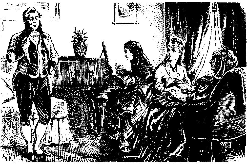 Manservant giving notice to leave