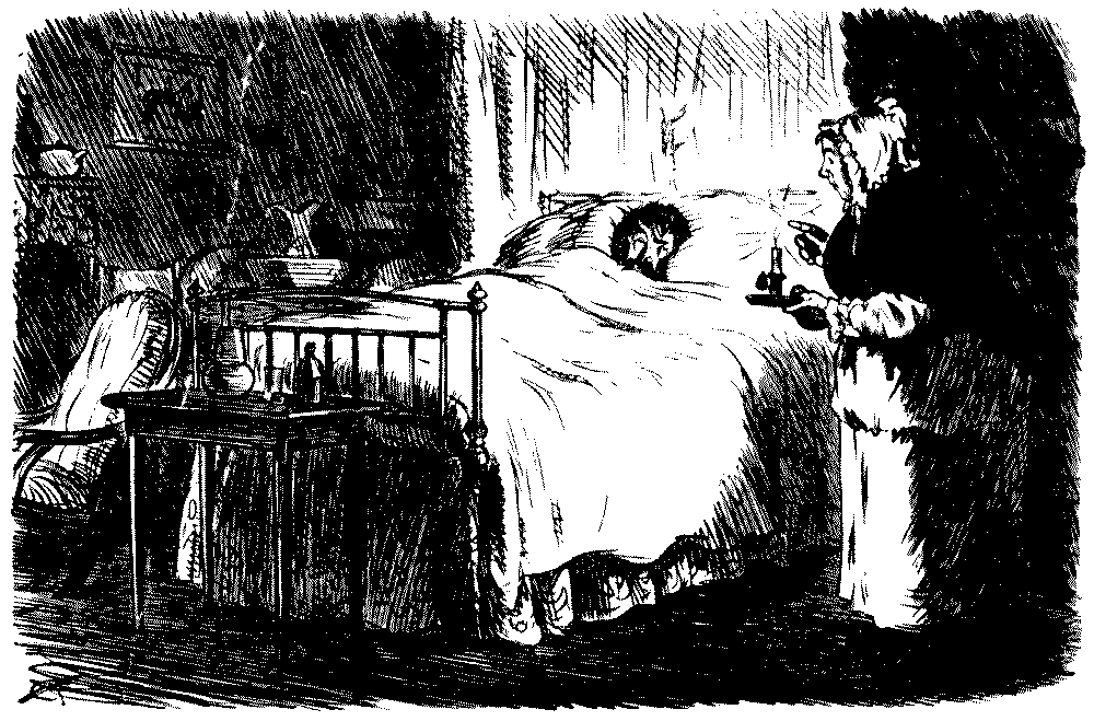 Nurse tending patient
