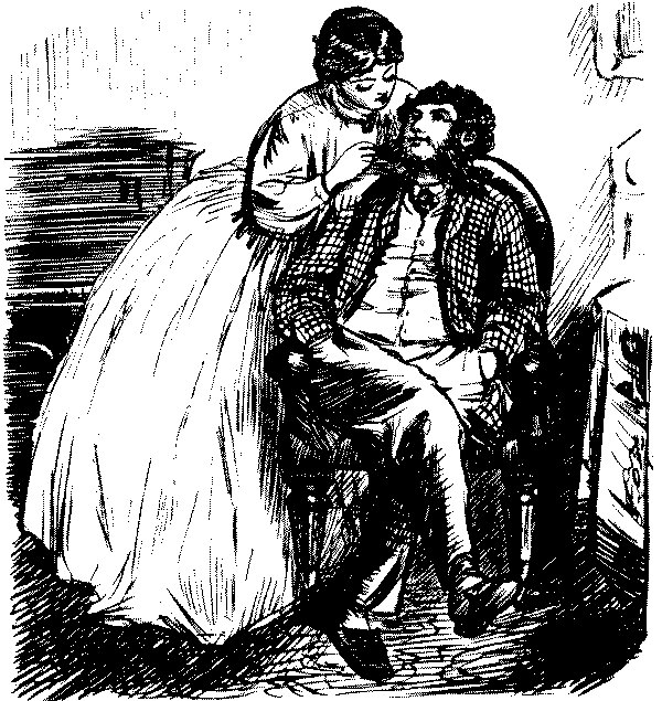 Wife caring for husband