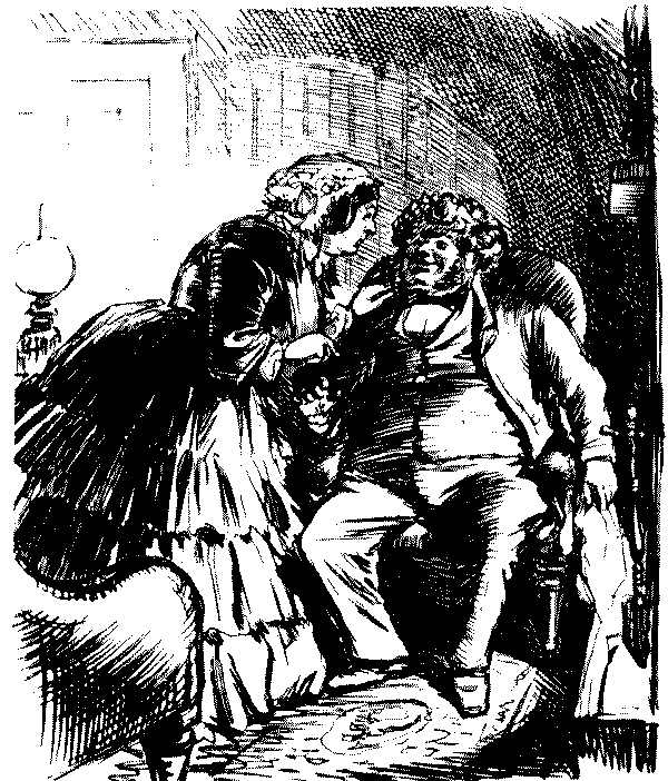 Wife caring for husband