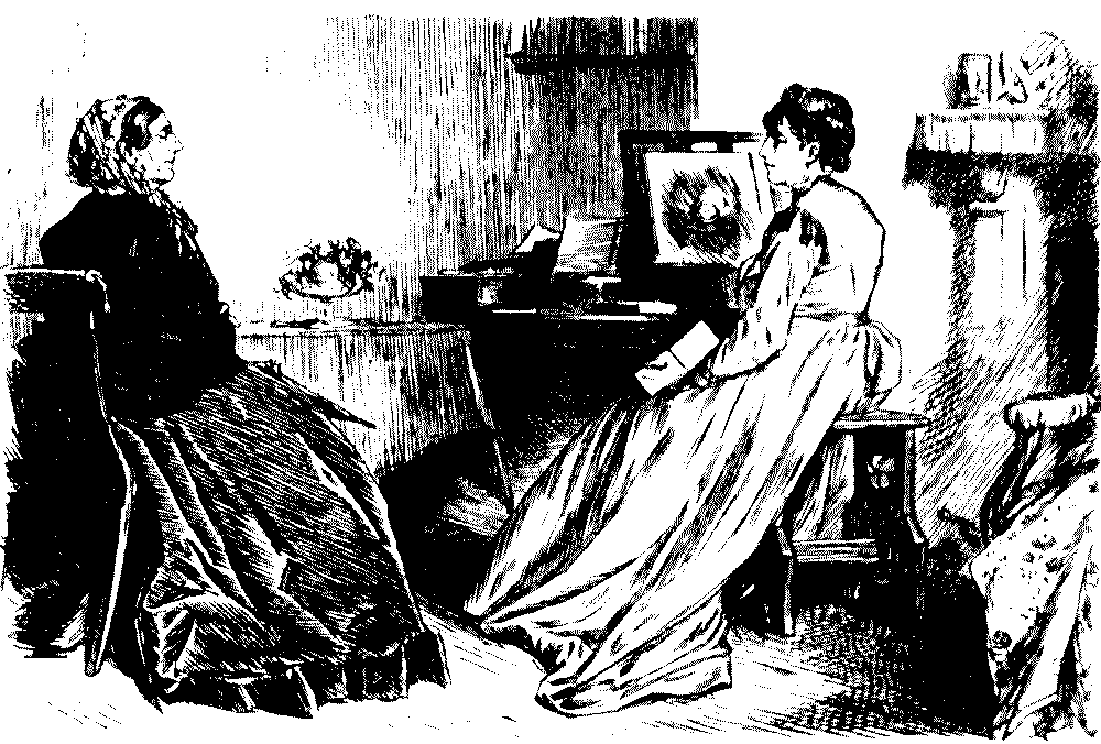 Two ladies talking