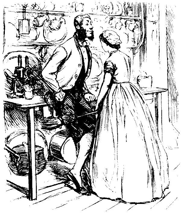 Man and woman talking