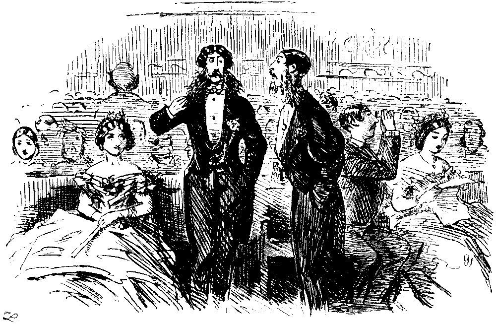 Two men talking