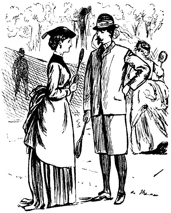 Man and woman talking