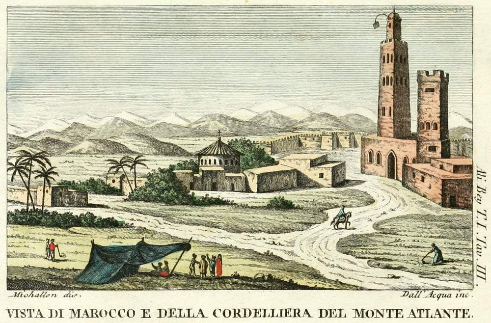 VISTA DI MAROCCO E DELLA CORDELLIERA DEL MONTE ATLANTE.