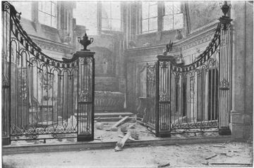 CHAPEL OF
ST. JOHN
THE BAPTIST
DAMAGED
BY SHELL

(left-hand
side of Apse).