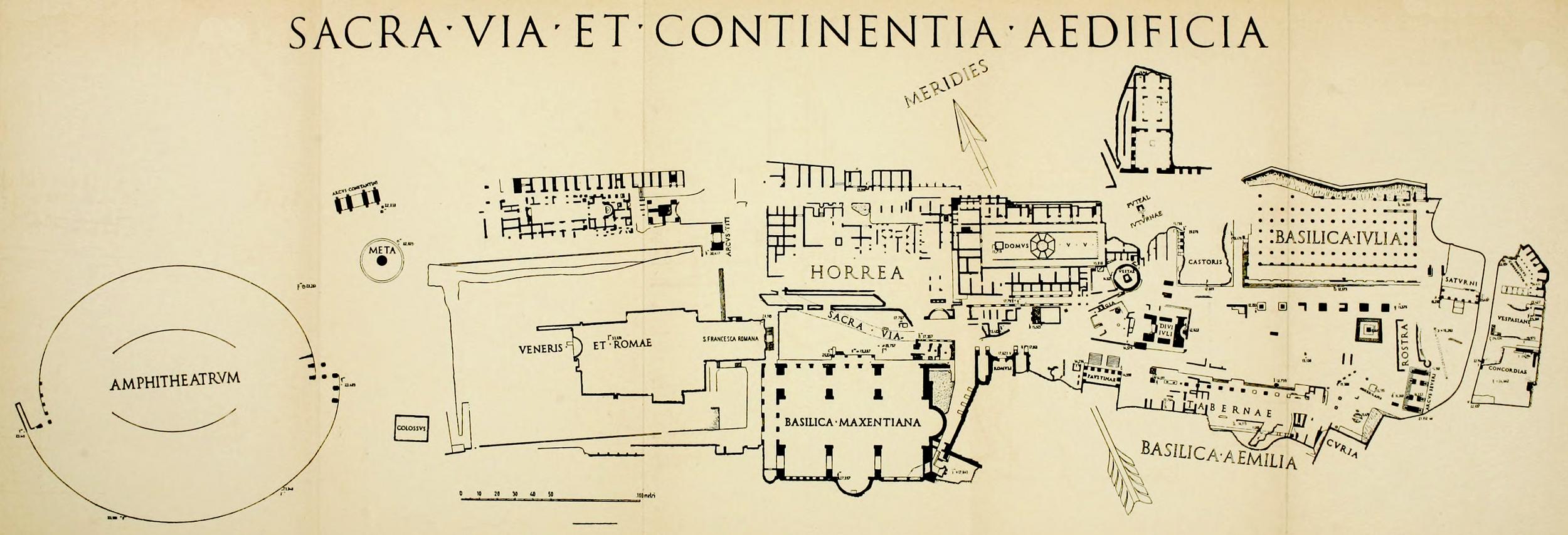 SACRA · VIA · ET · CONTINENTIA · AEDIFICIA