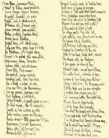 Reproduced from Borrow’s original manuscript of
“Glendower’s Mansion.”