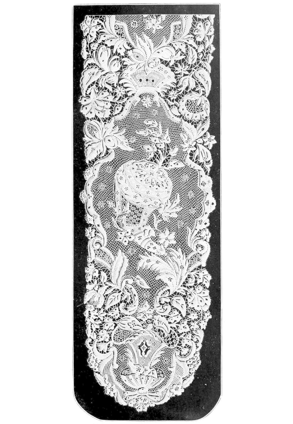 Lace in bookmark shape