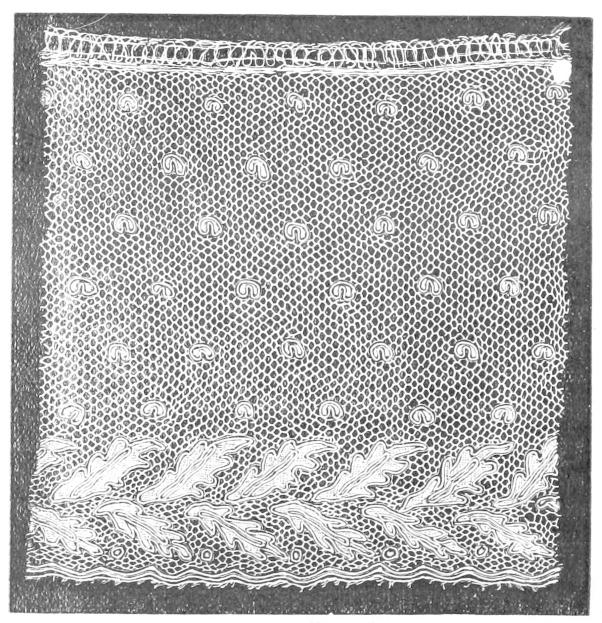 Lace with oak leaves
