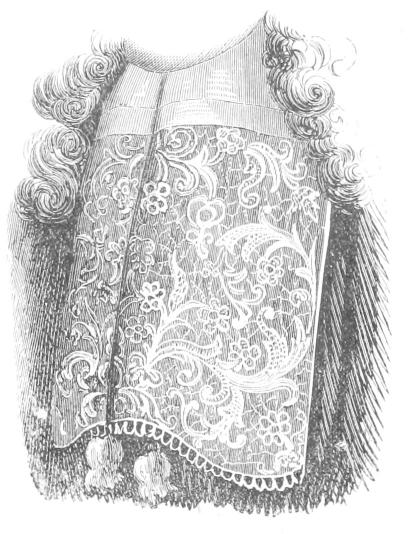 Detail of lace neck-piece