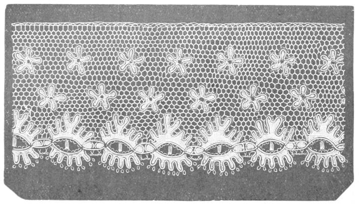 Lace with simple flowers