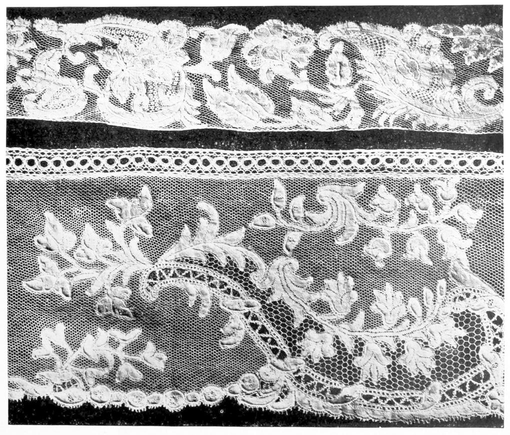 Two lace strips