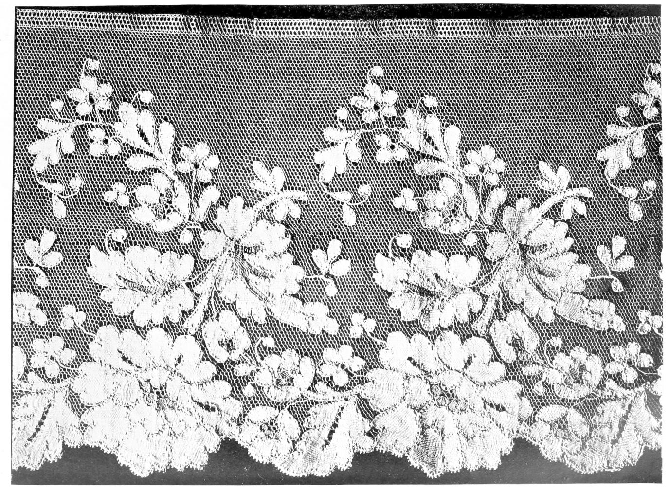 Lace with flowers