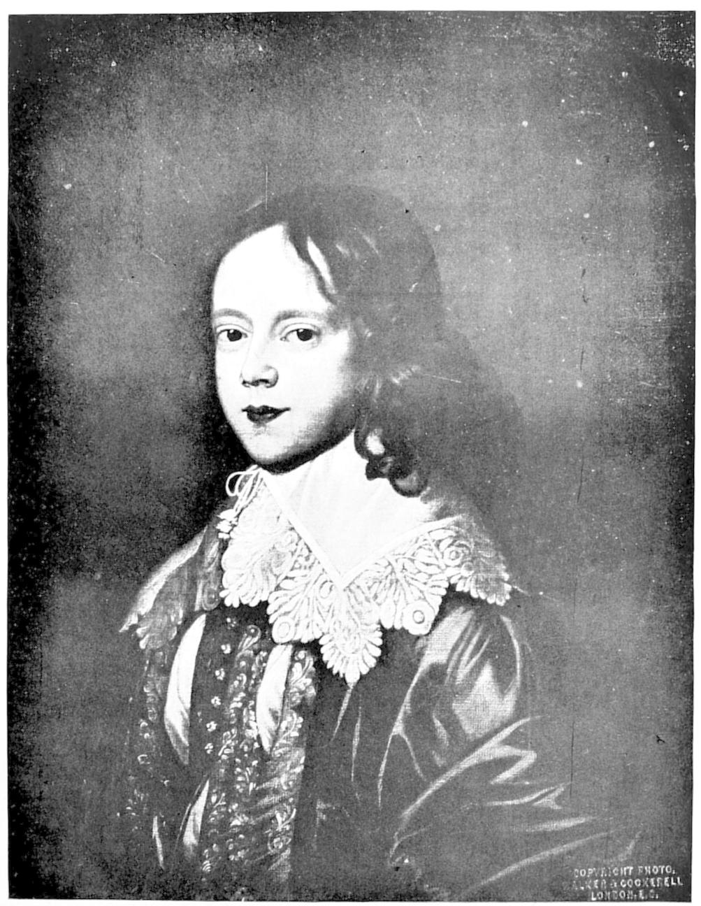 Youth wearing lace collar