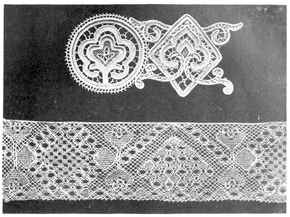 Two samples of lace