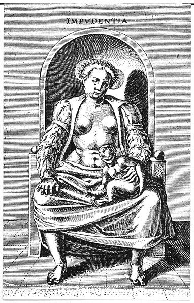 13. Anonieme karikatuur op Diana van Poitiers, matresse van Hendrik II.