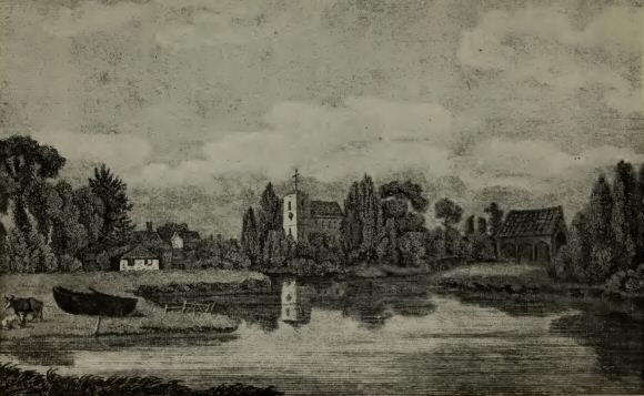 Waltham Abbey one hundred years ago.  (Dr. Hughson’s
“Circuit of London,” 1808)