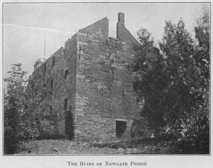 [Image: The ruins of Newgate Prison]