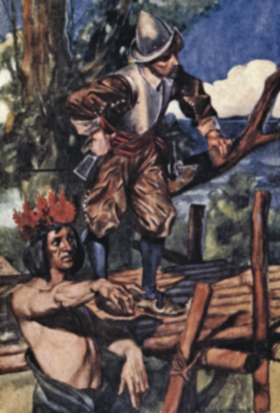 The Maroon Chief showing the Atlantic and Pacific Oceans
from the tree-top