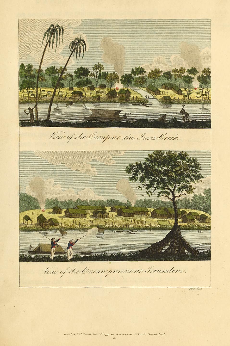 View of the Camp at the Java Creek.
