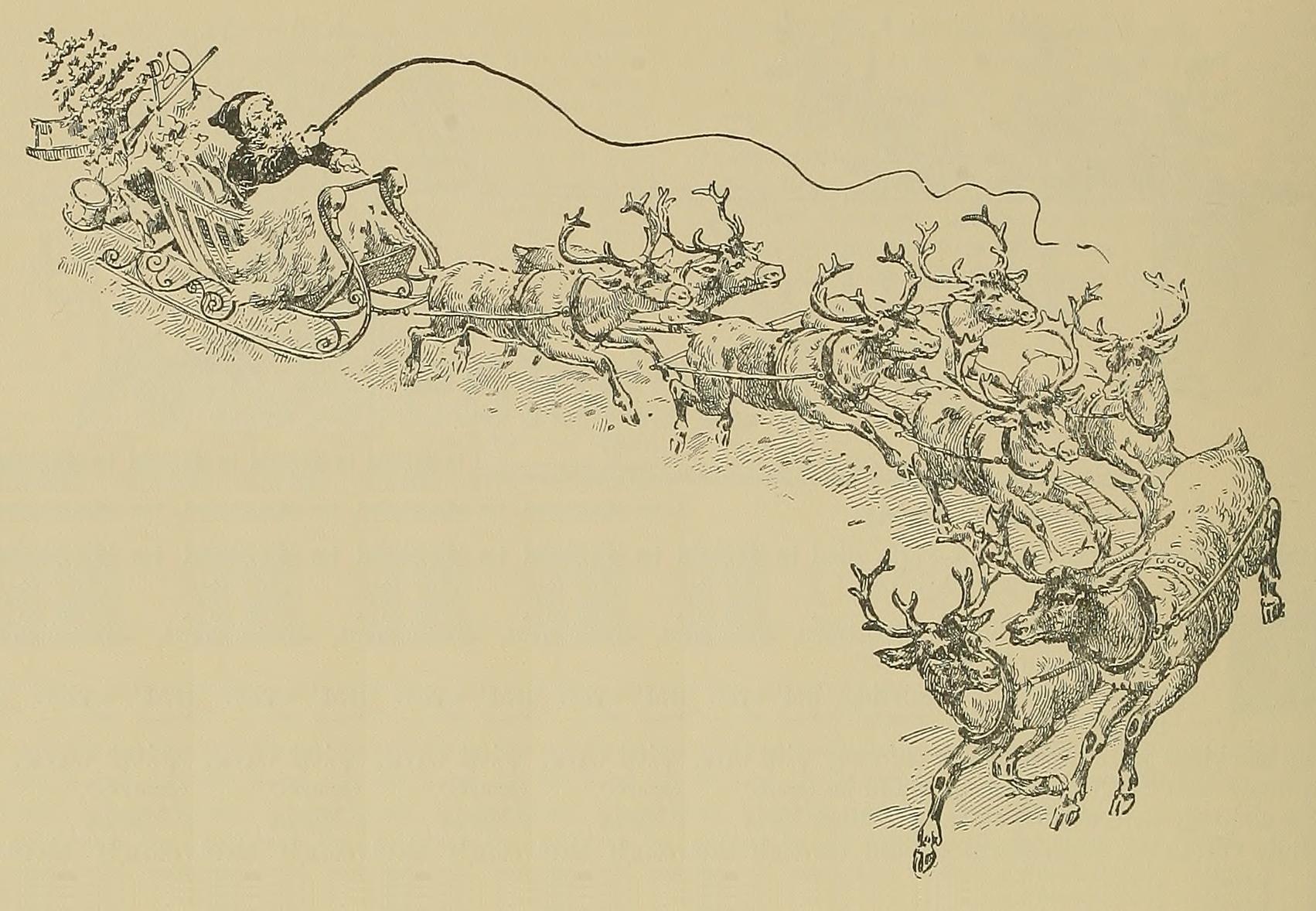 (‡ Santa with reindeer)