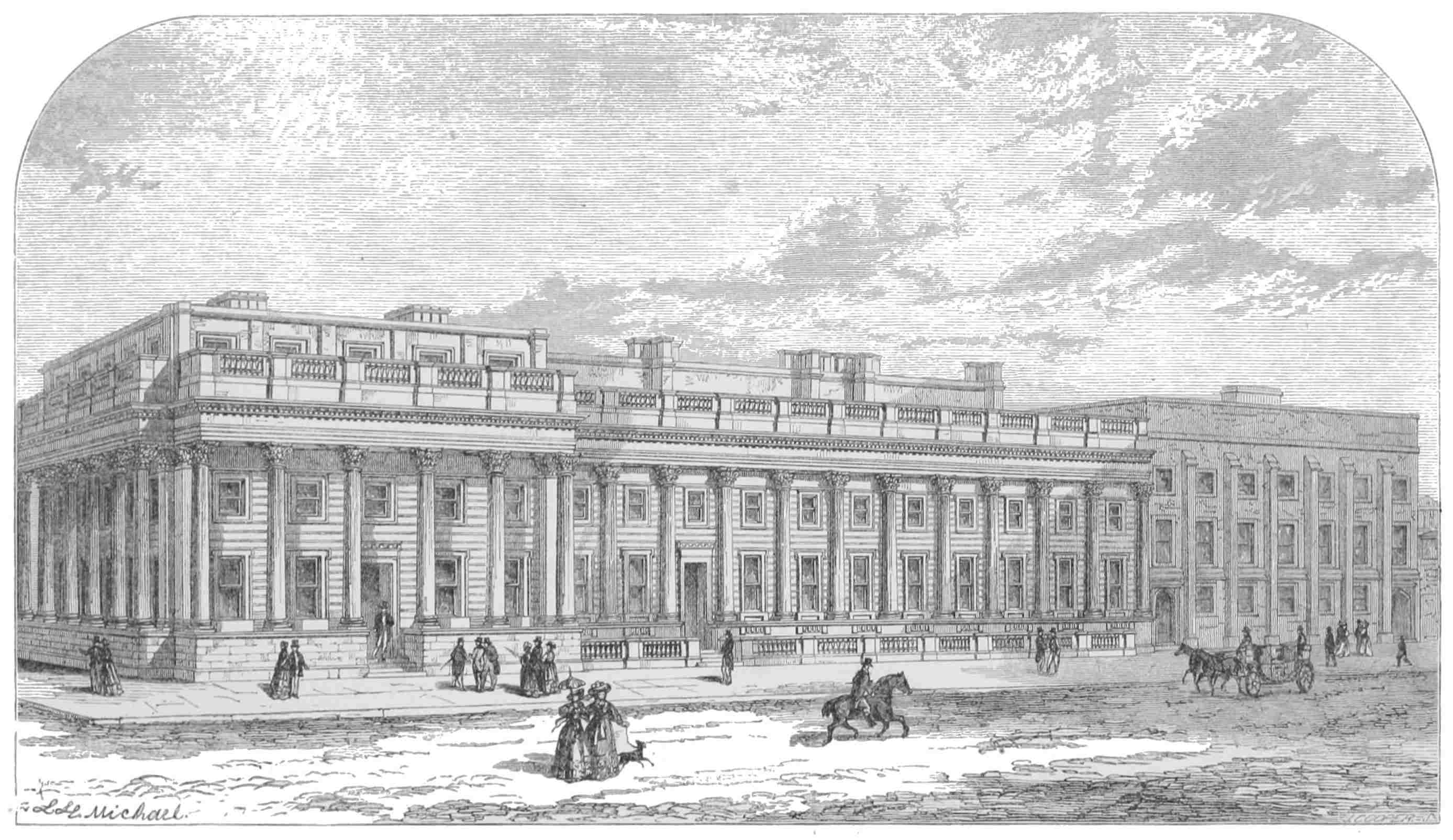 THE PRIVY COUNCIL OFFICE, BOARD OF TRADE, AND TREASURY,
WHITEHALL.

BEFORE THE ALTERATION BY SIR CHARLES BARRY