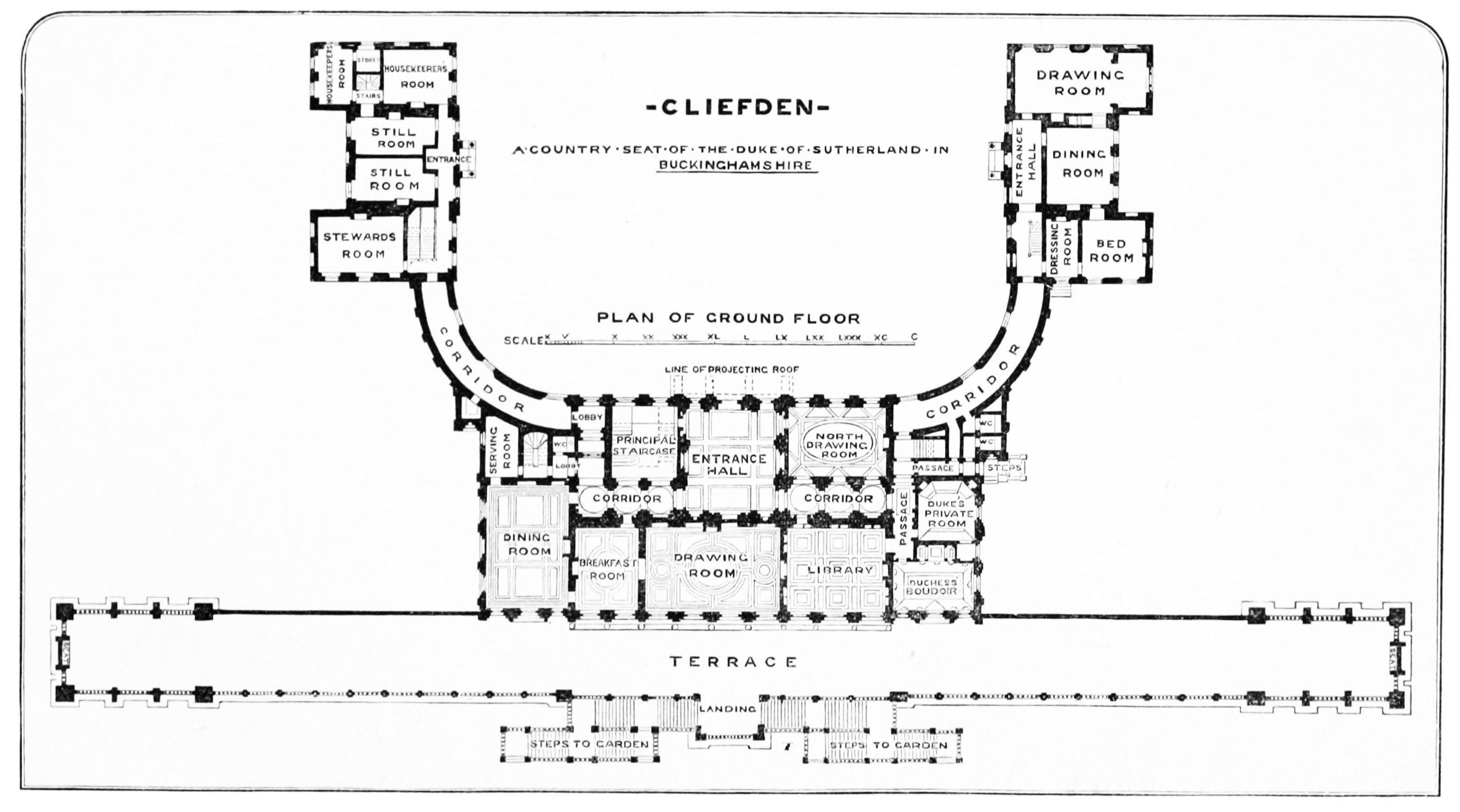PLAN OF PRINCIPAL FLOOR.