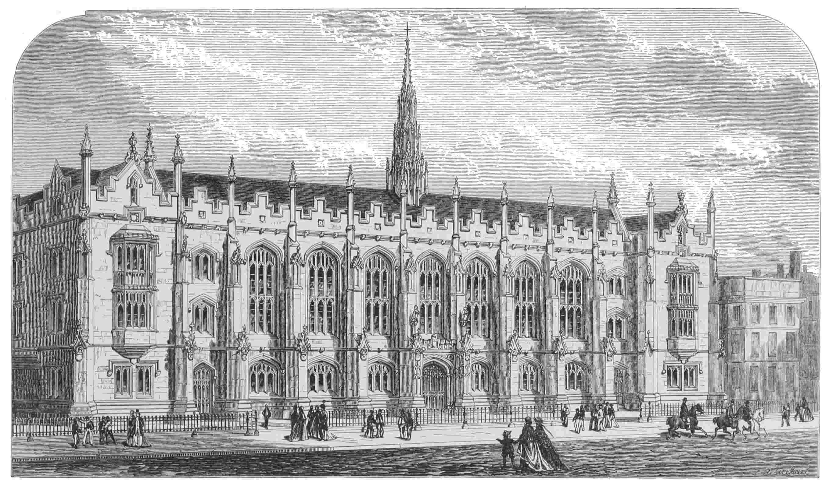 KING EDWARD VI.’S SCHOOL, BIRMINGHAM.

VIEW OF THE FRONT TO NEW STREET.