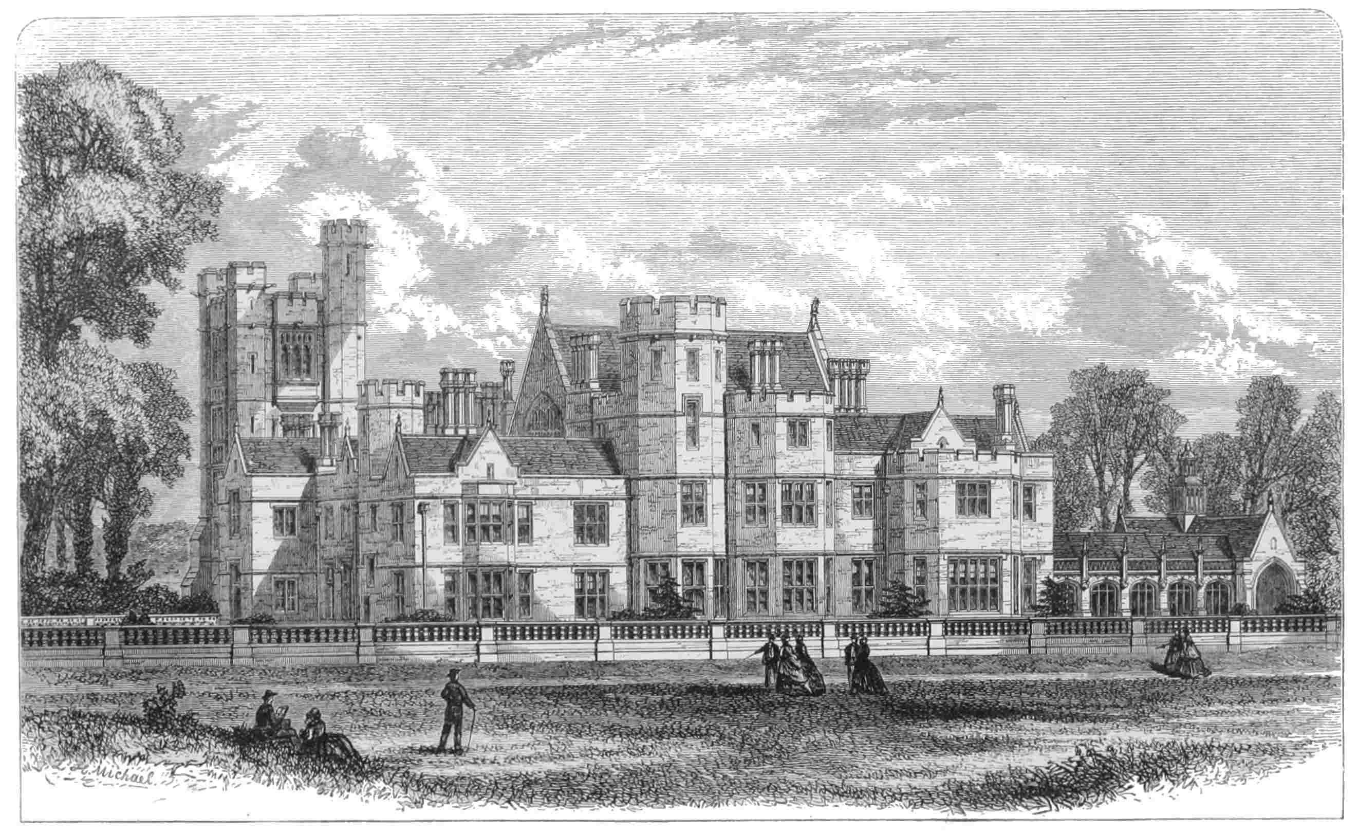 CANFORD MANOR HOUSE, DORSET.

GENERAL VIEW OF THE HOUSE, AS ALTERED.