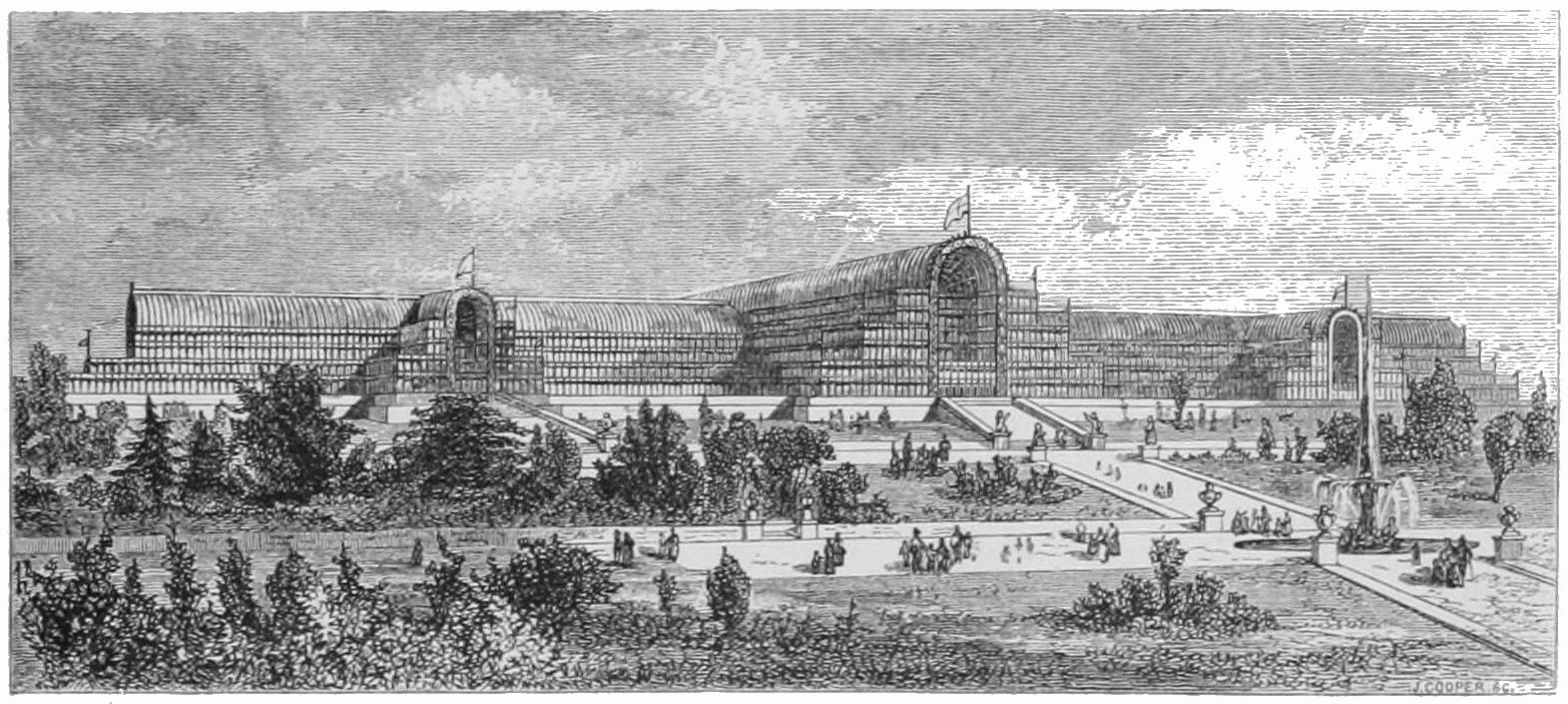 CRYSTAL PALACE, SYDENHAM.

VIEW OF BUILDING AS DESIGNED BY SIR JOSEPH PAXTON.