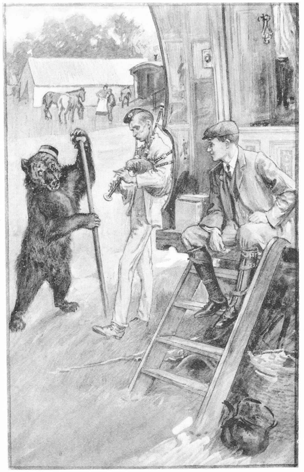 Then that huge brown bear began to dance.