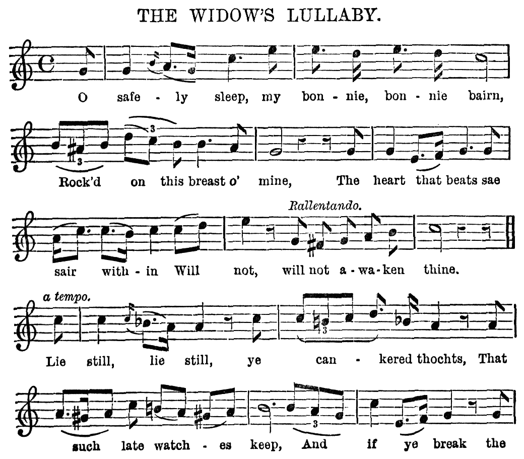 THE WIDOW'S LULLABY.