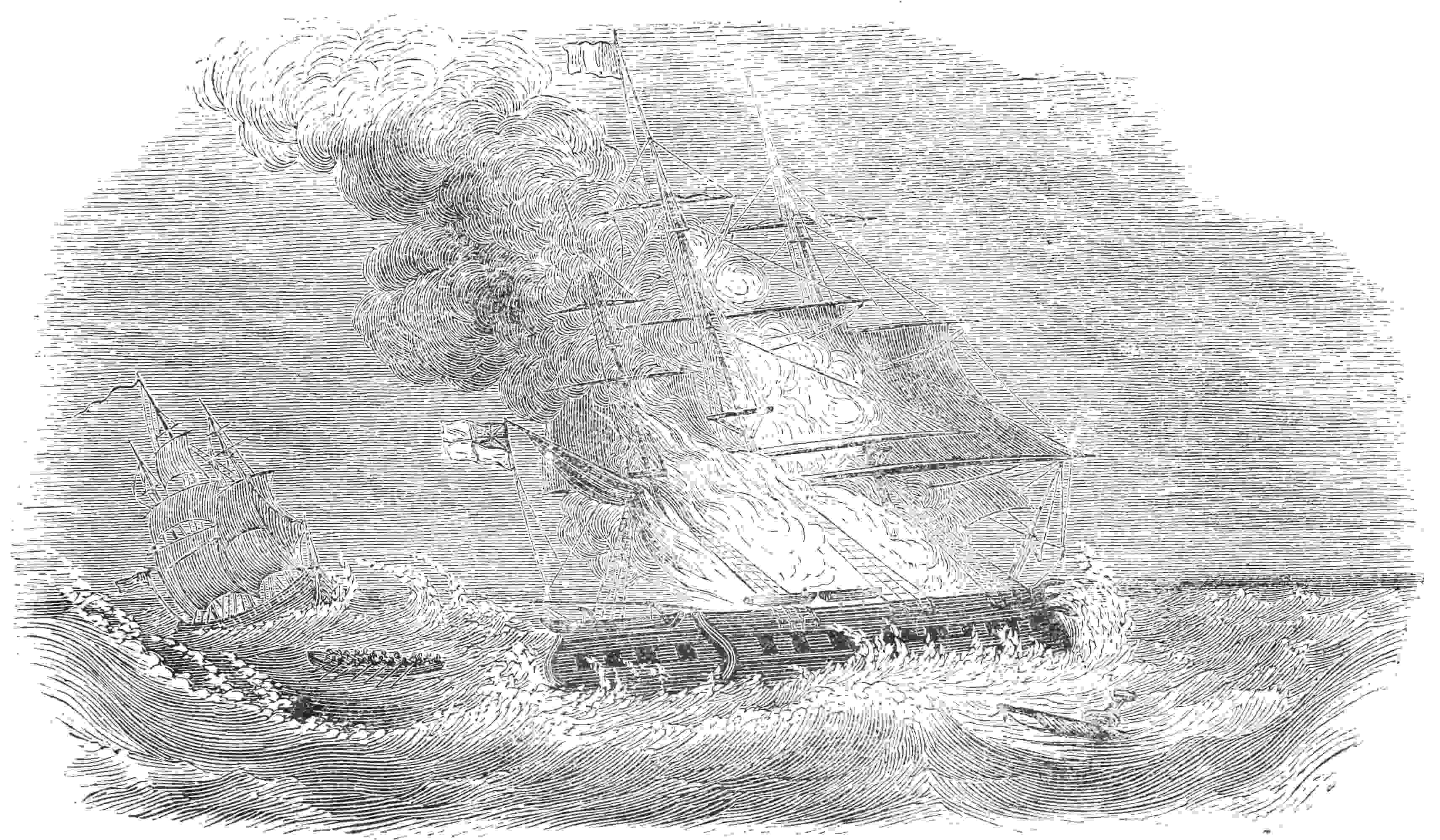 BURNING OF THE HUMAYOON.