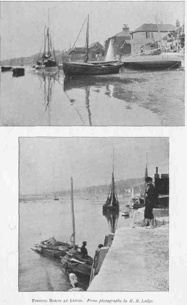FISHING BOATS AT LEIGH.
From photographs by R. B. Lodge.